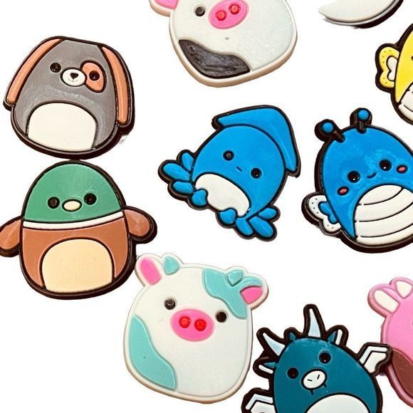 NEW 20 Pack Funny Alien 1” Decorative Hollow‎ “Croc-Style” Shoe Charms - Picture 7 of 13